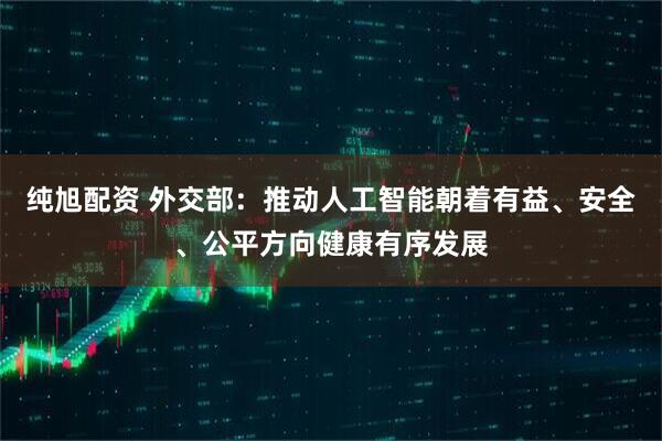 纯旭配资 外交部：推动人工智能朝着有益、安全、公平方向健康有序发展