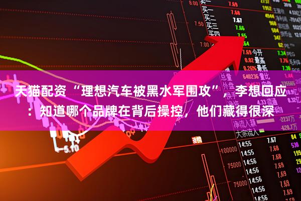 天猫配资 “理想汽车被黑水军围攻”，李想回应：知道哪个品牌在背后操控，他们藏得很深